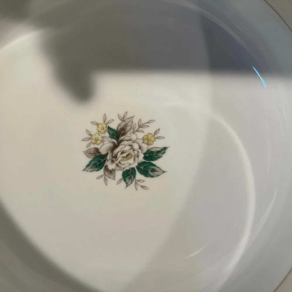 Vintage Noritake Handled Porcelain Covered Serving Vegetable Dish Roses
